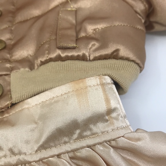 Build A Bear 3 Piece Outfit Tan Metallic Hoodie Snap On With Skirt And Boots - Picture 4 of 11